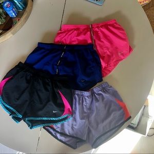 4 Pairs of Nike Dri Fit Running Shorts - All Small